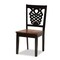 Baxton Studio Luisa Modern and Contemporary Two-Tone Dark Brown and Walnut Brown Finished Wood 5-Piece Dining Set 178-11384-8026-Zoro - alternate 9